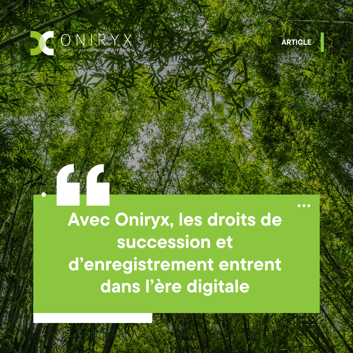 Article RESU Avec Oniryx, les droits de succession et d’enregistrement entrent dans l’ère digitale : retour sur le projet RESU au SPF Finances.